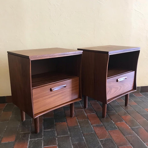 Sold • Jan Kuypers Solid Teak Nightstands