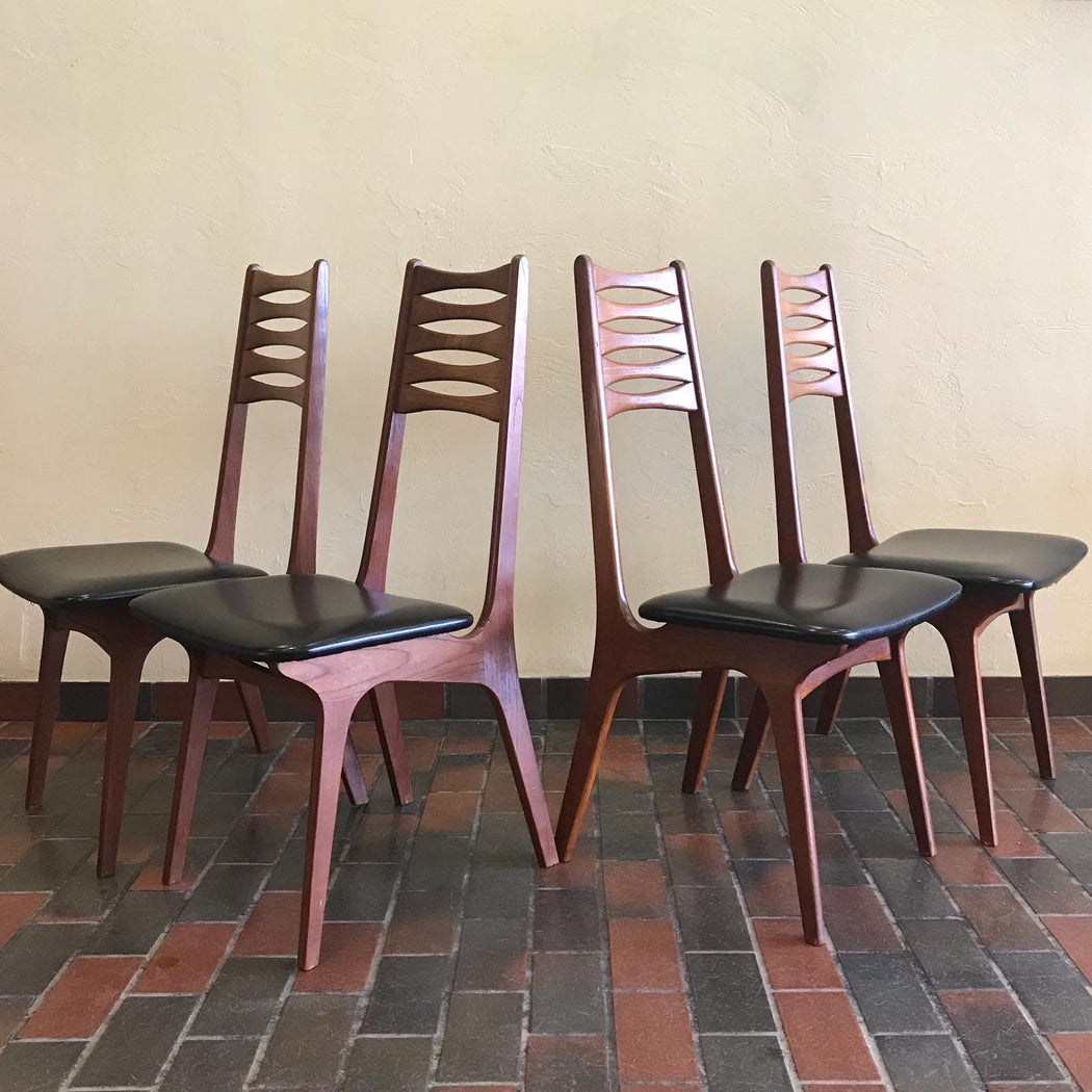 Sold • Set of 4 Boltinge Stolefabrik Dining Chairs