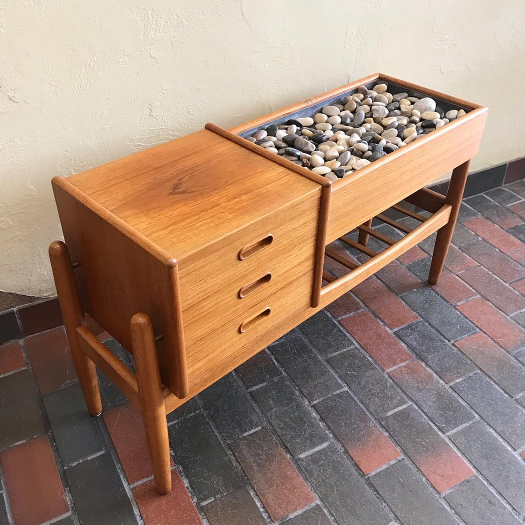 SOLD • Danish Teak Planter Box Table