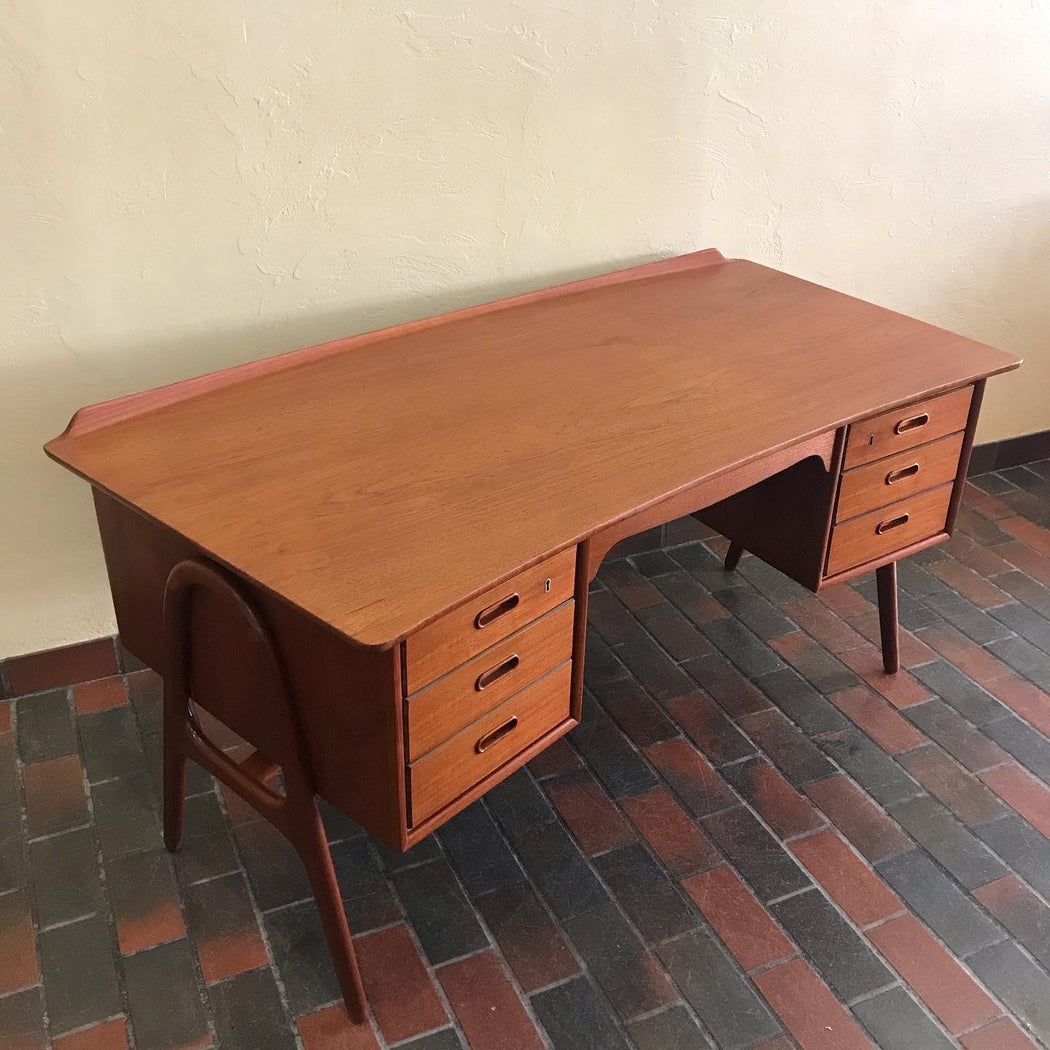 SOLD • Svend Aage Madsen Bow Edge Desk
