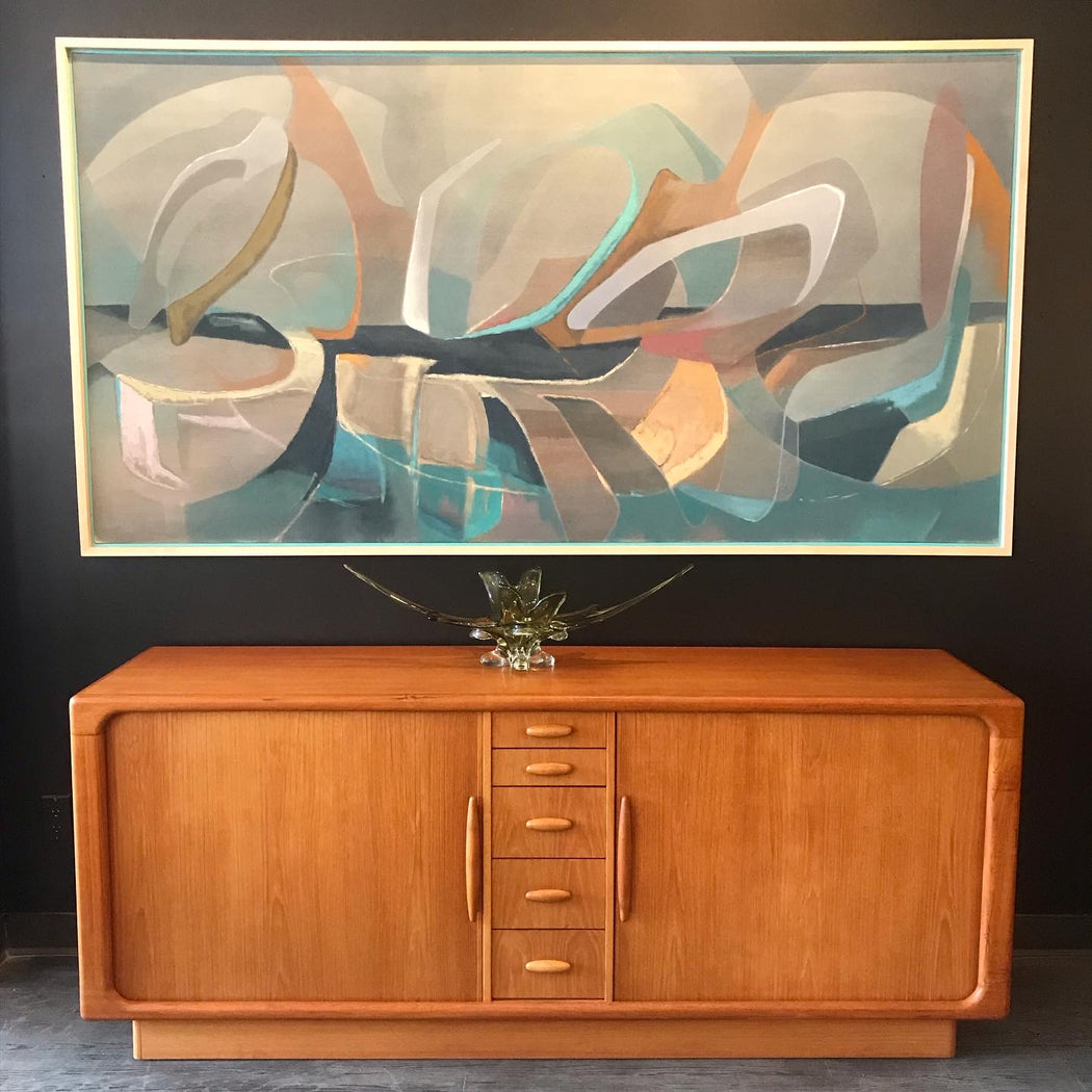 Original Abstract Painting: Trondheim