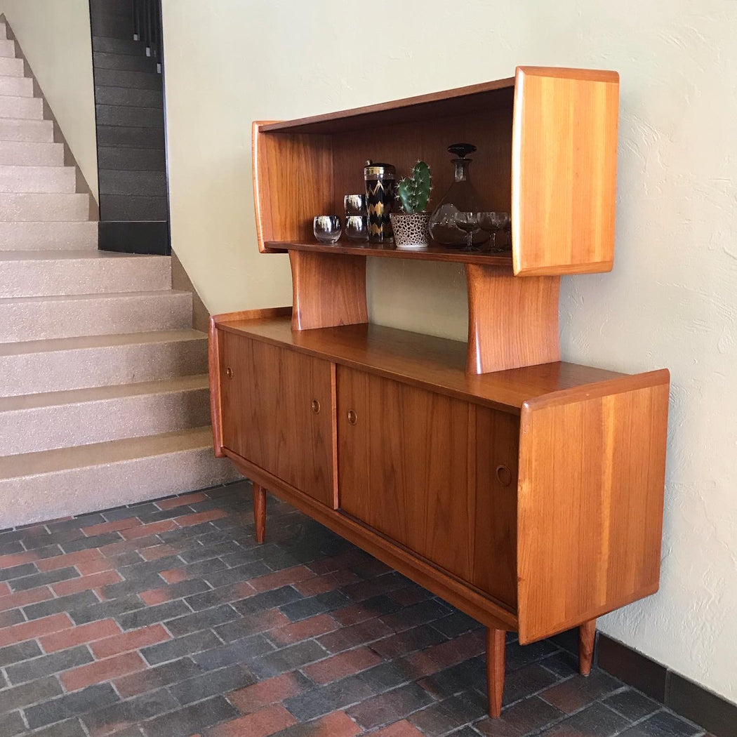 SOLD • R. Huber Teak Sideboard + Hutch