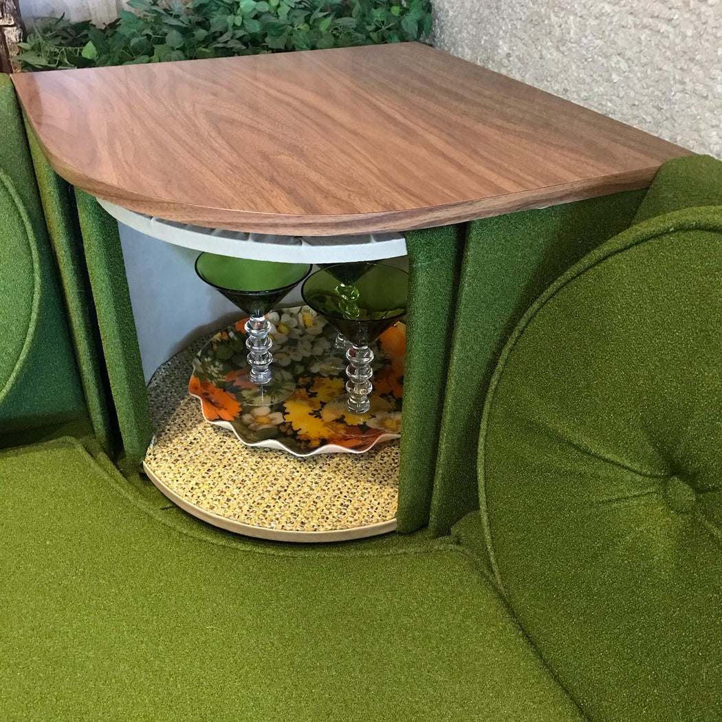 SOLD • Kermit Green Sectional Sofa