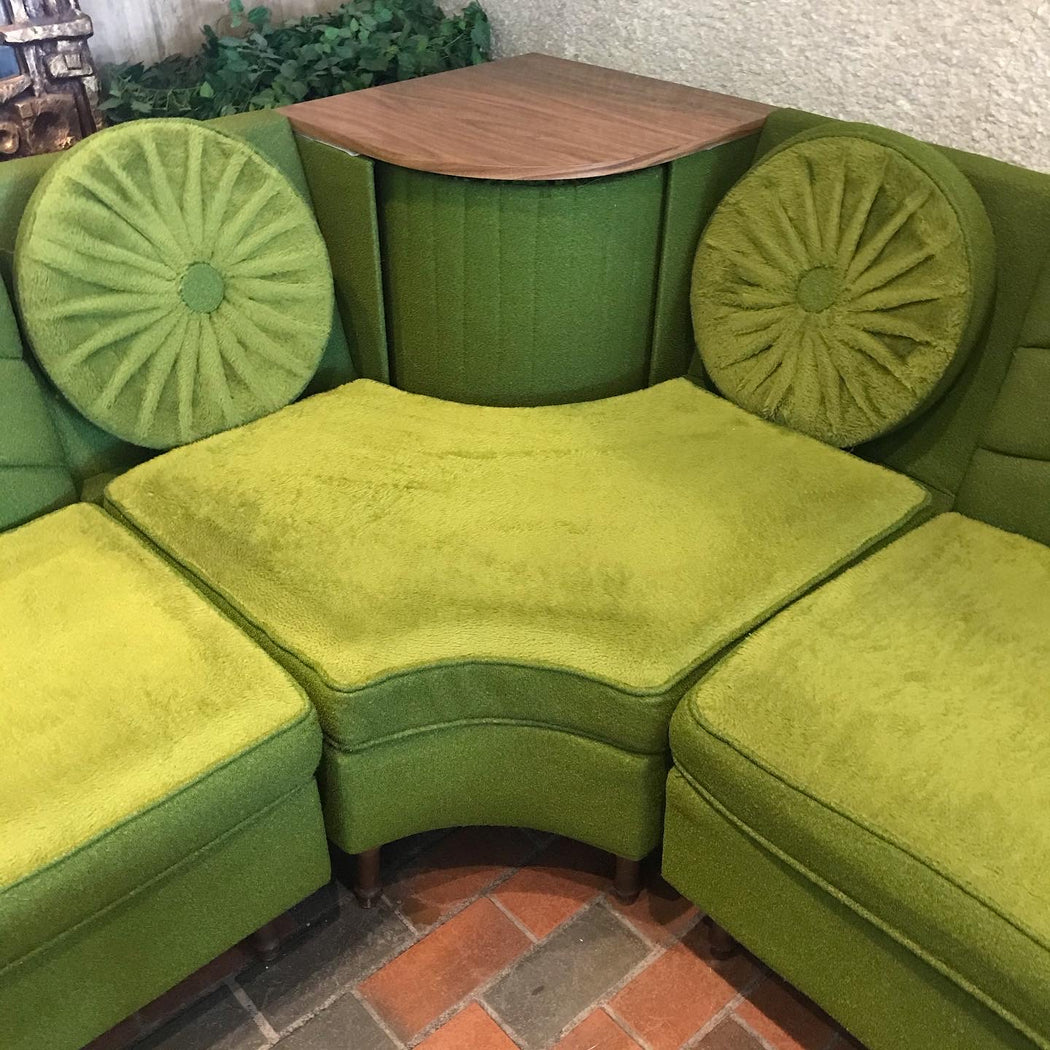 SOLD • Kermit Green Sectional Sofa