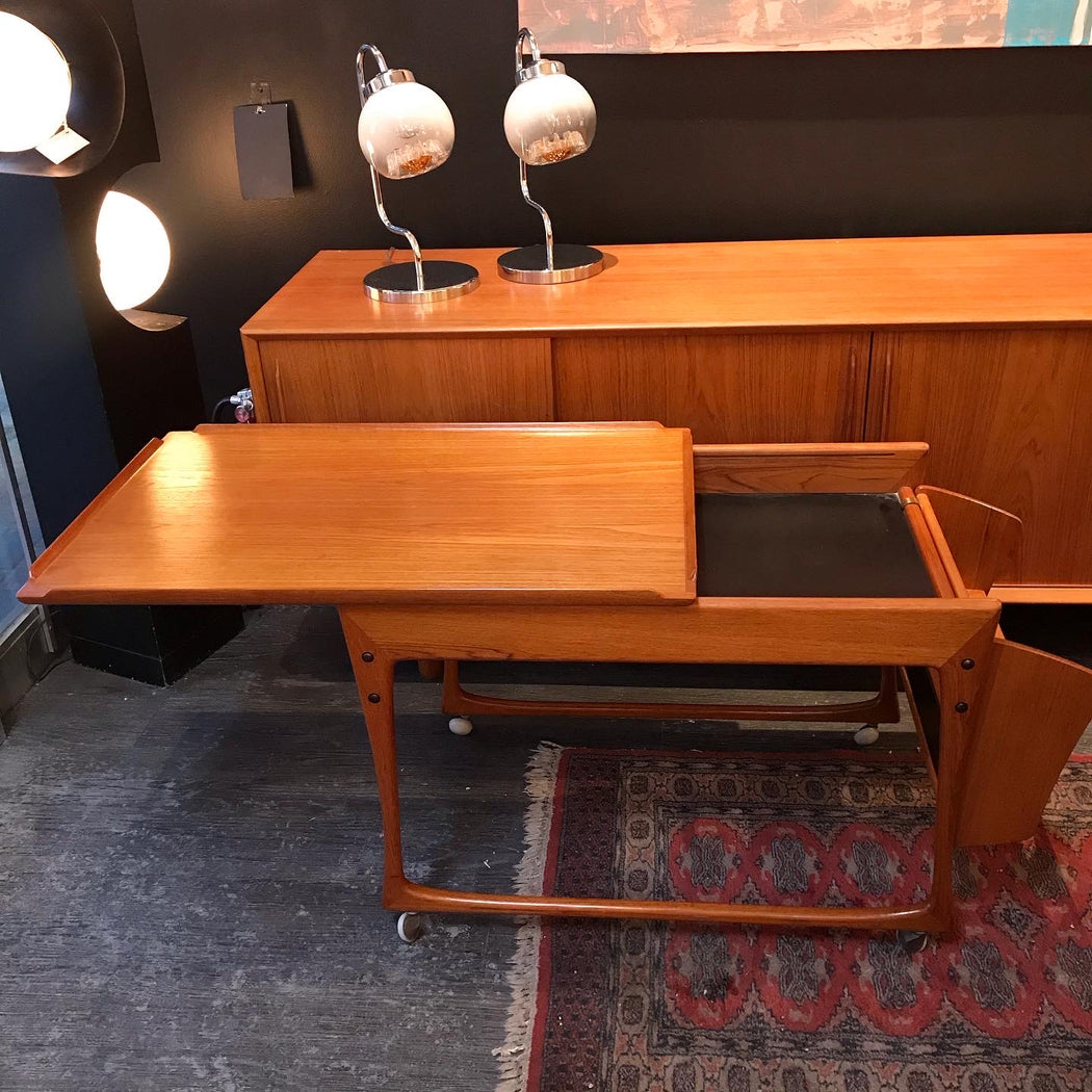 SOLD • Art Furn Danish Teak Cart