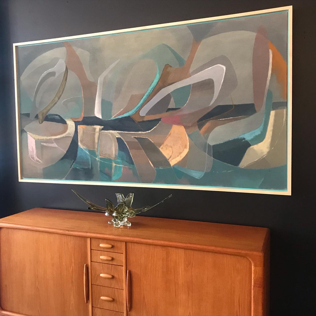 Original Abstract Painting: Trondheim