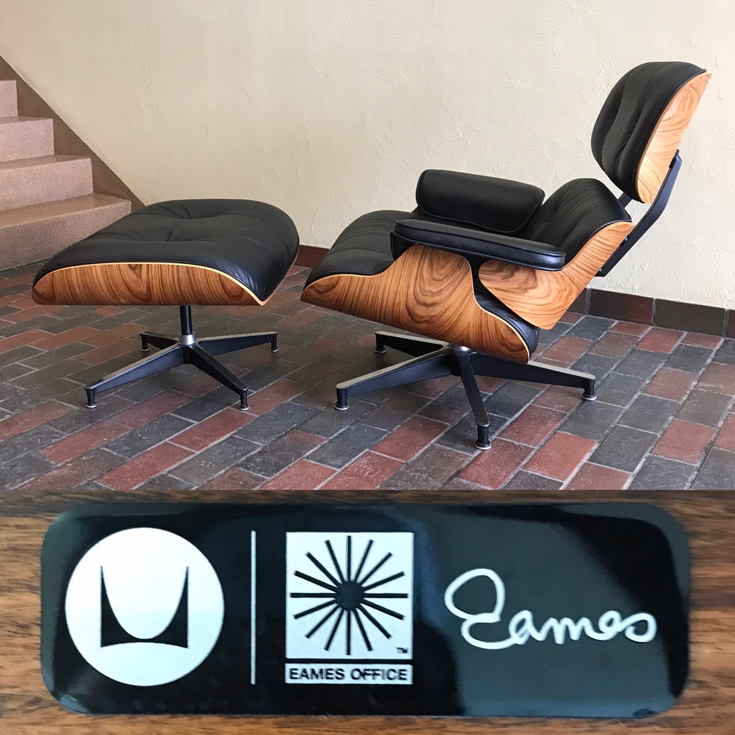 Sold • Authentic Eames Lounge Chair + Ottoman