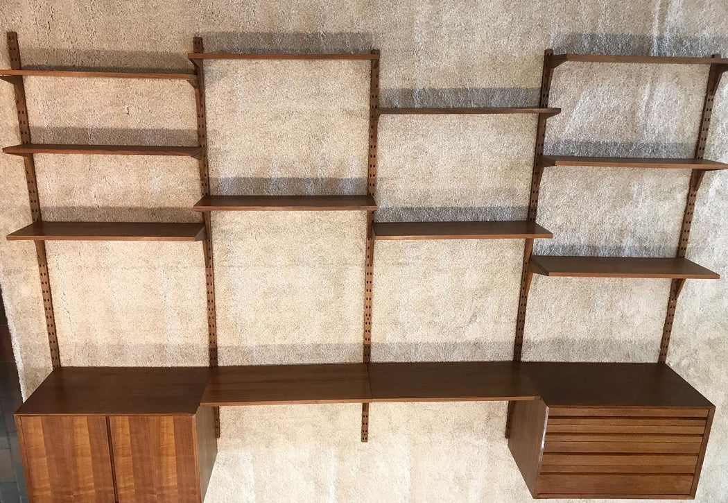 SOLD • Danish Walnut Modular Wall Unit
