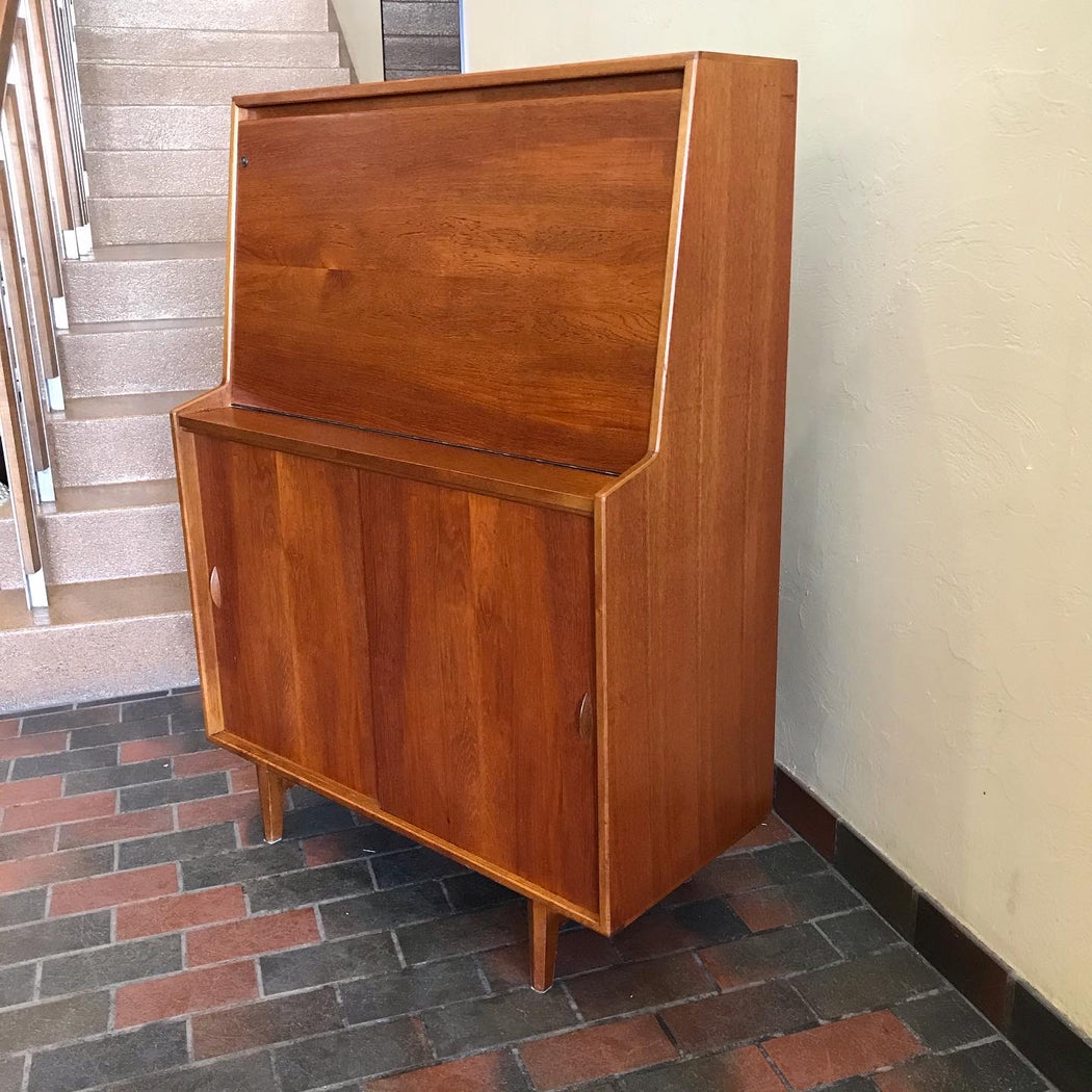SOLD • Teak Secretary Desk