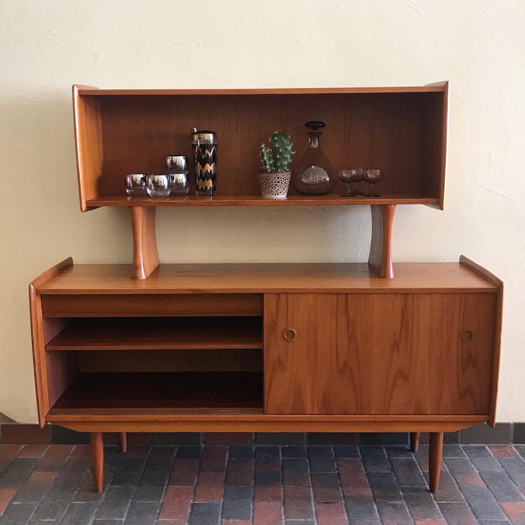 SOLD • R. Huber Teak Sideboard + Hutch