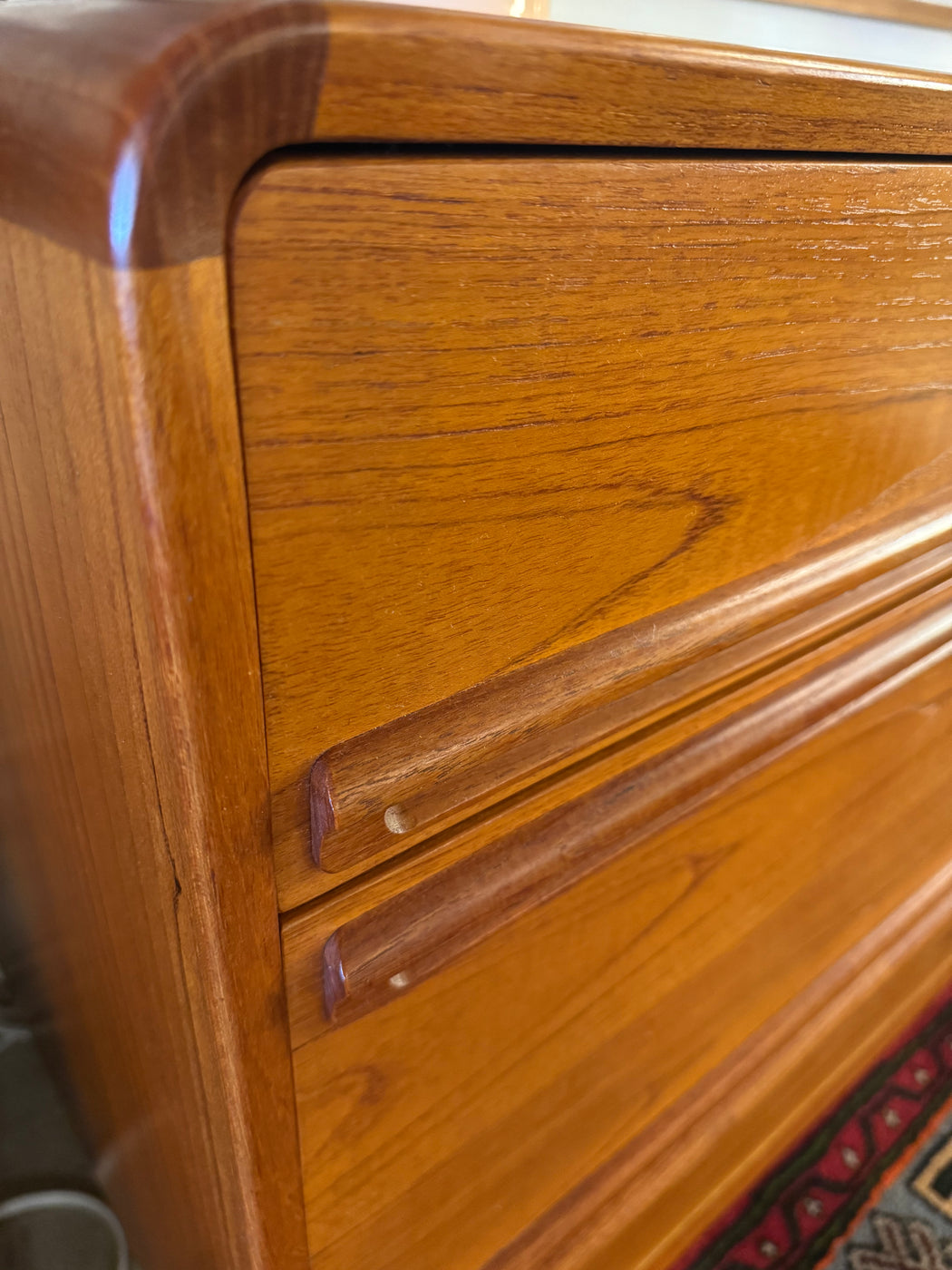 Danish Teak 8 Drawer Dresser