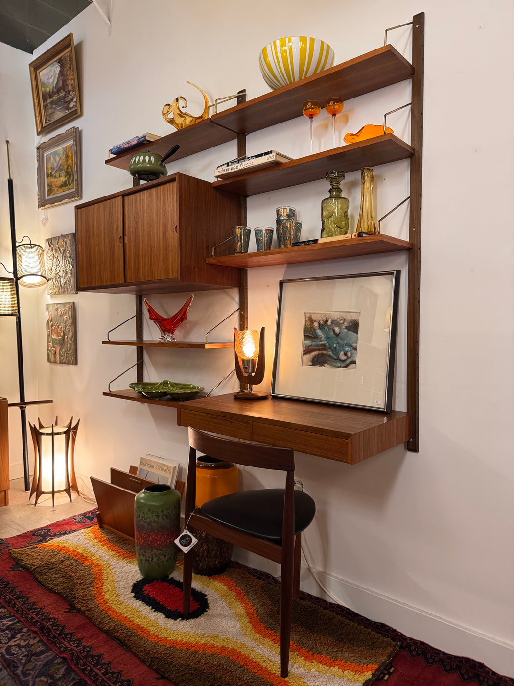 Danish Walnut Wall Unit