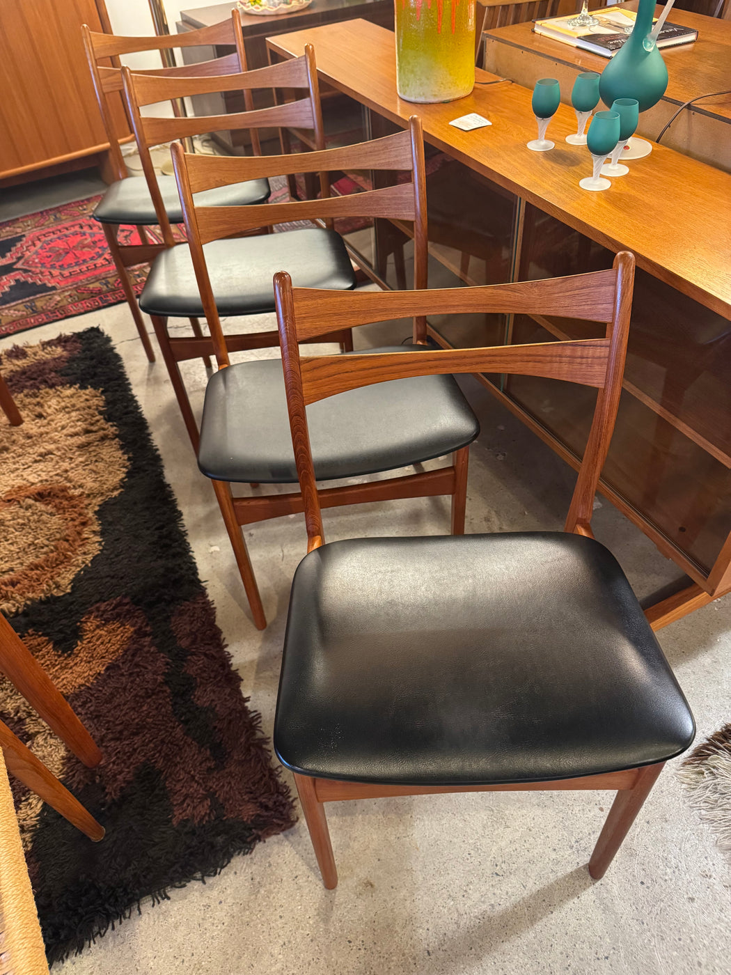 Set of 4 Danish Teak Dining Chairs