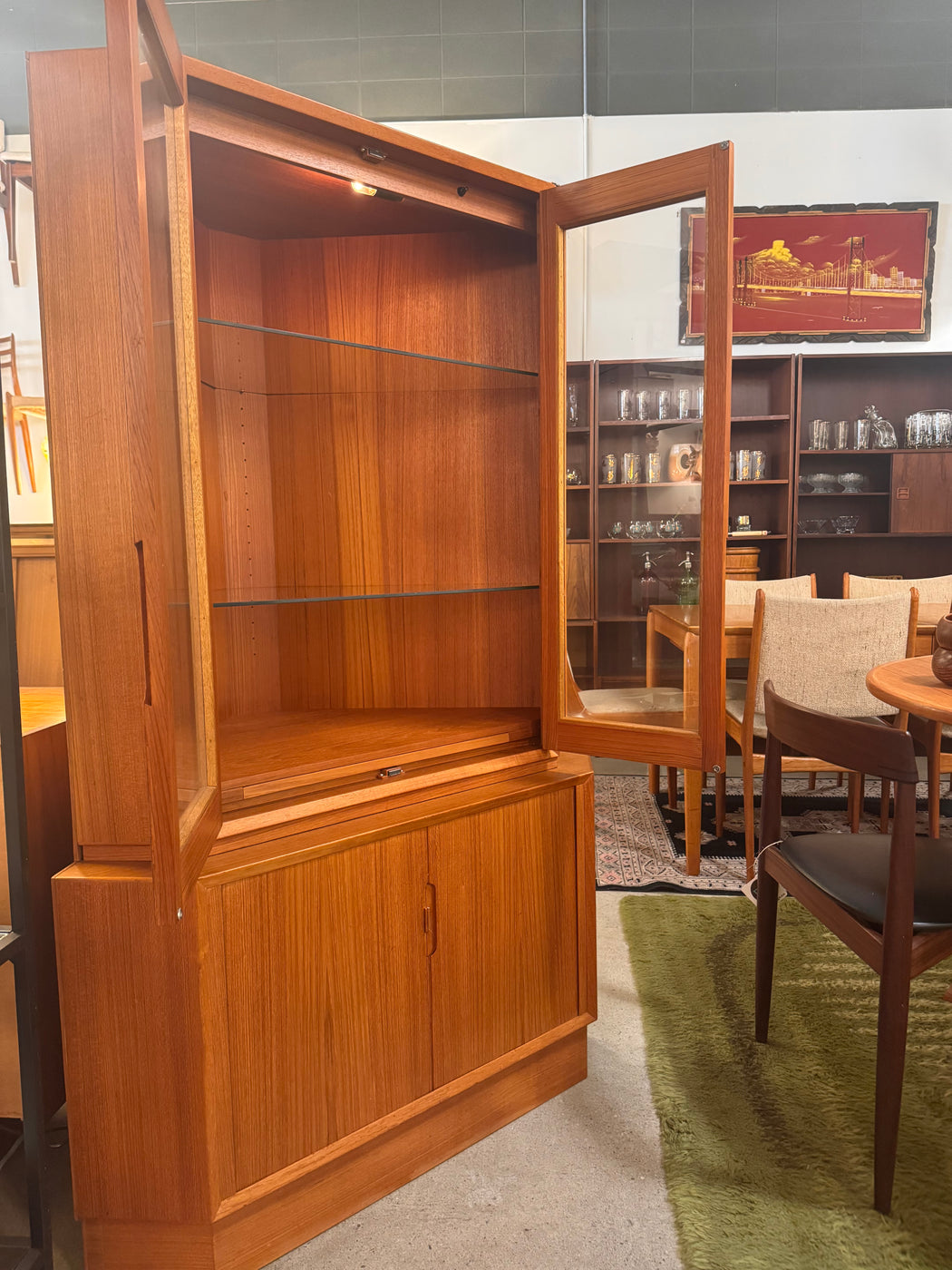 Danish Teak Corner Cabinet