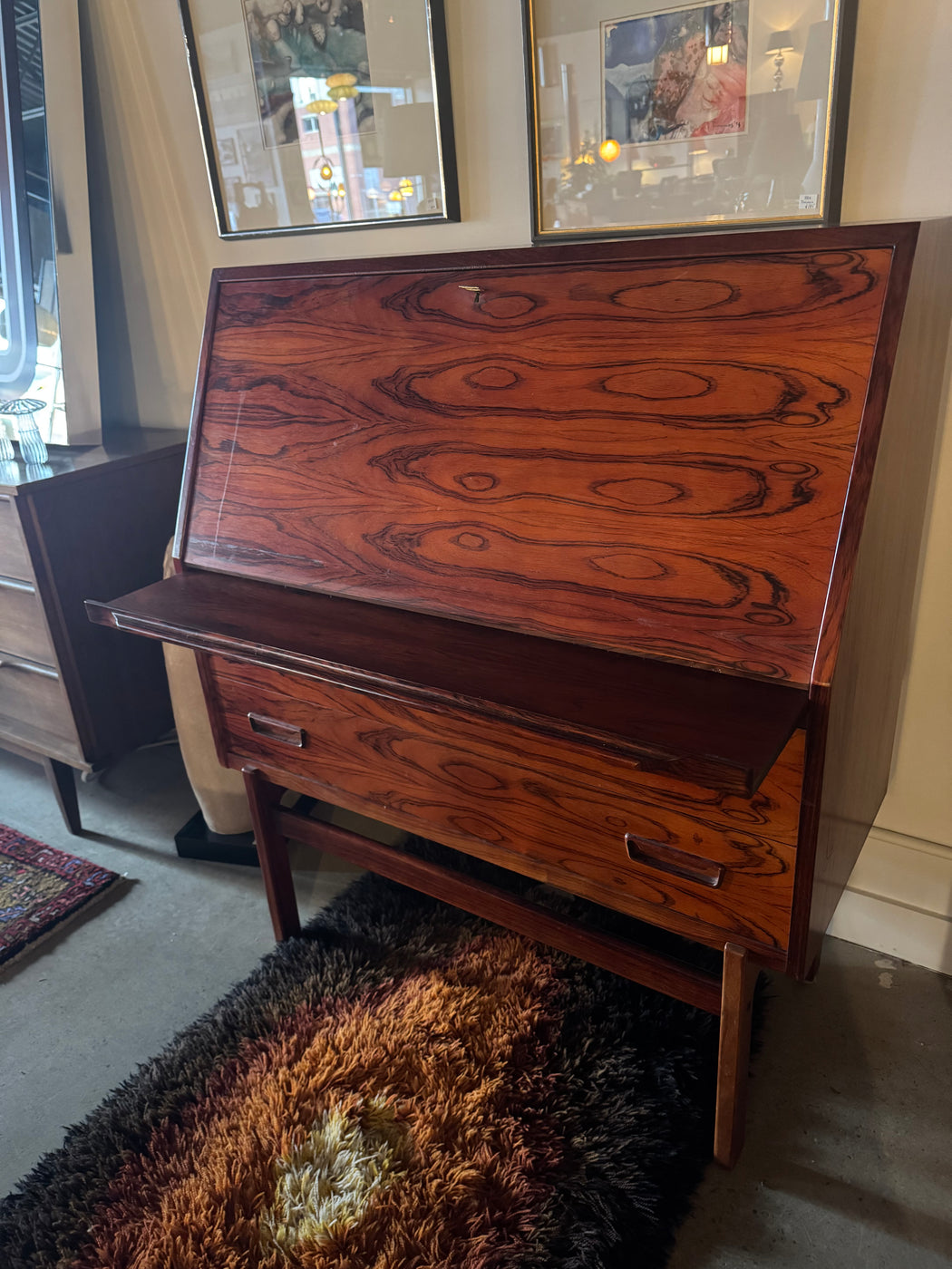Danish Rosewood Desk by Arne Wahl Iversen