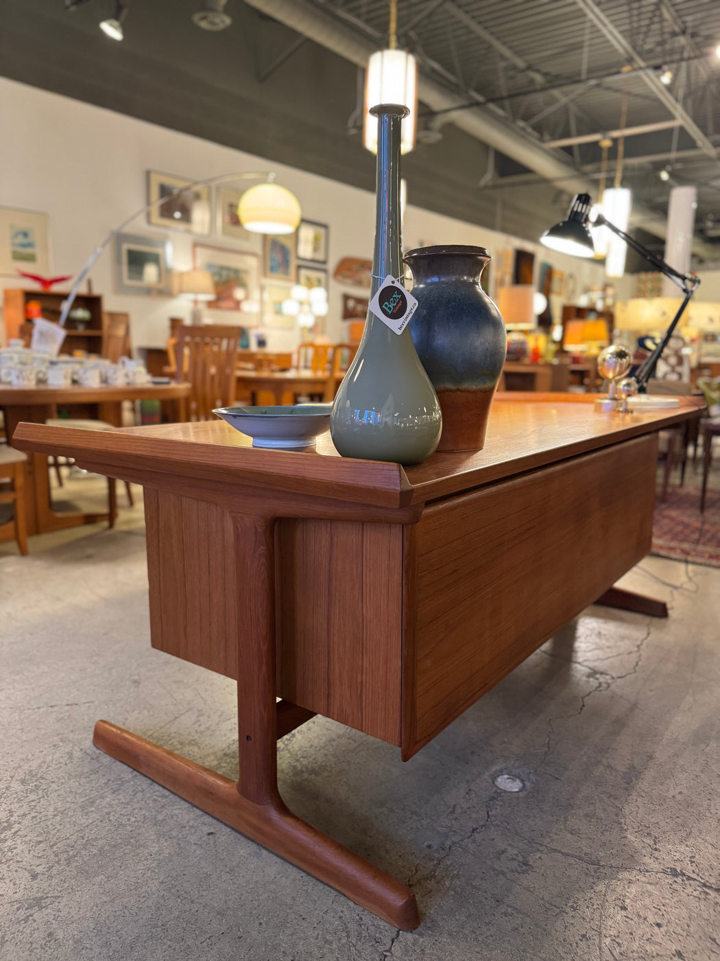 SALE • HP Hansen Teak Executive Desk