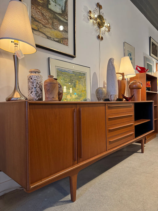 Refinished 60s Teak Credenza