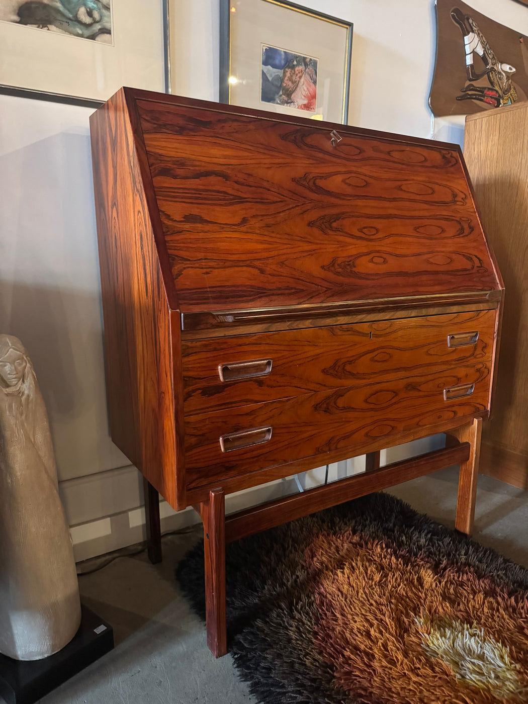 Danish Rosewood Desk by Arne Wahl Iversen