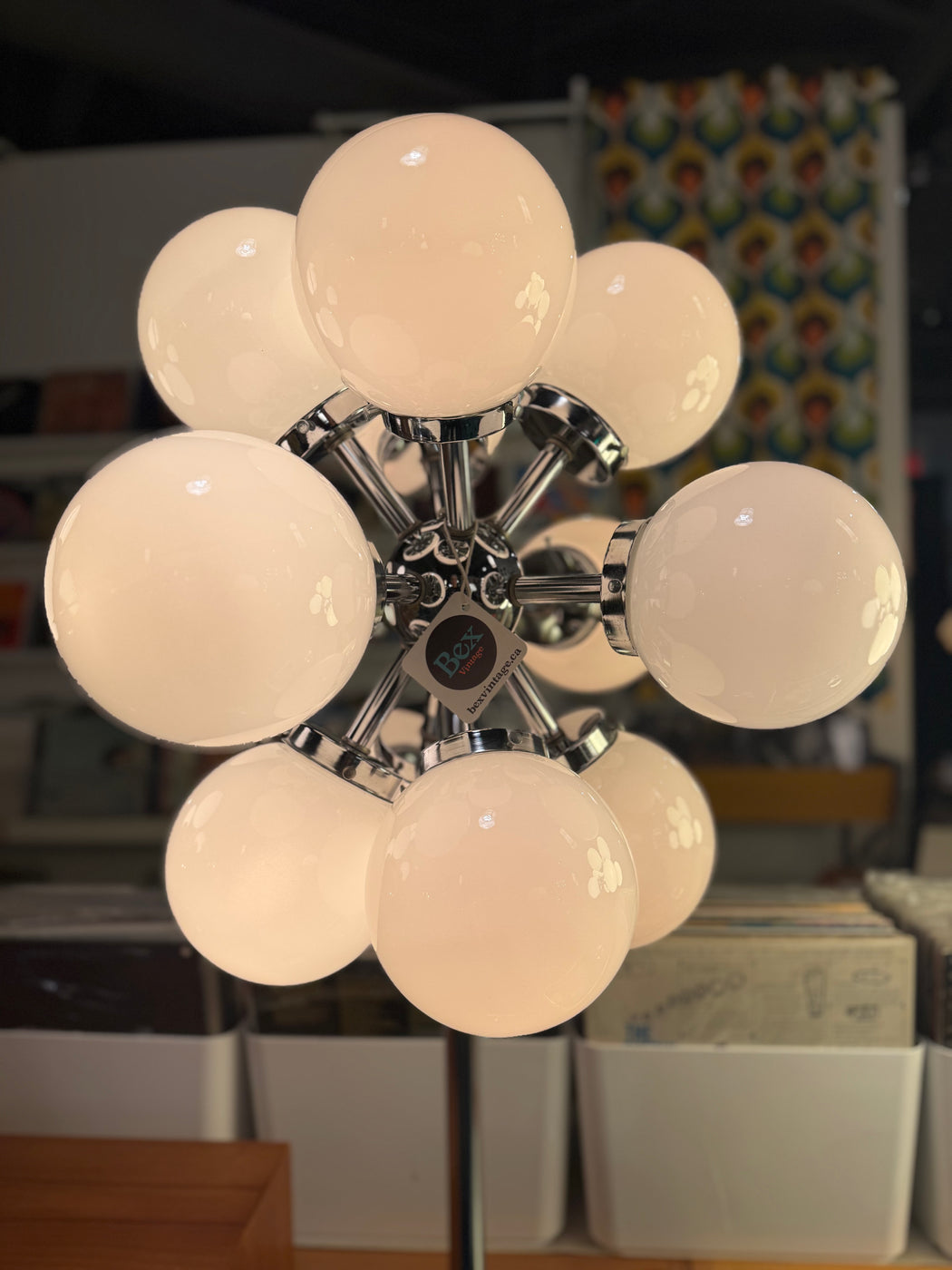 70s Chrome Sputnik Floor Lamp