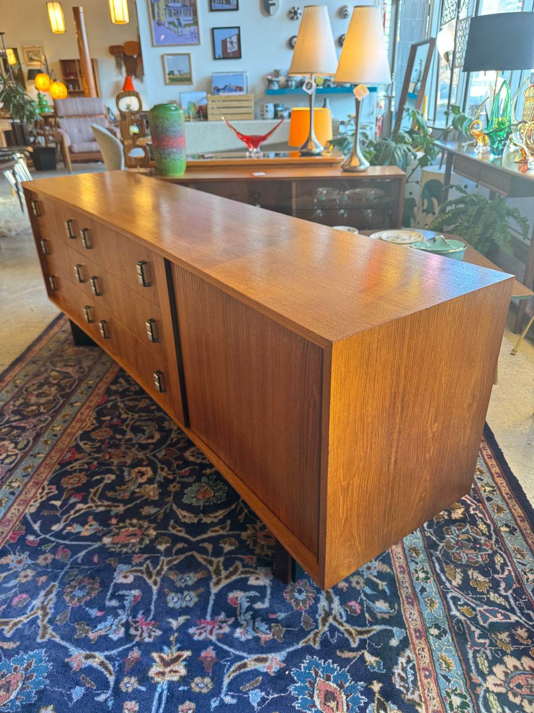RS Associates Teak Dresser Credenza