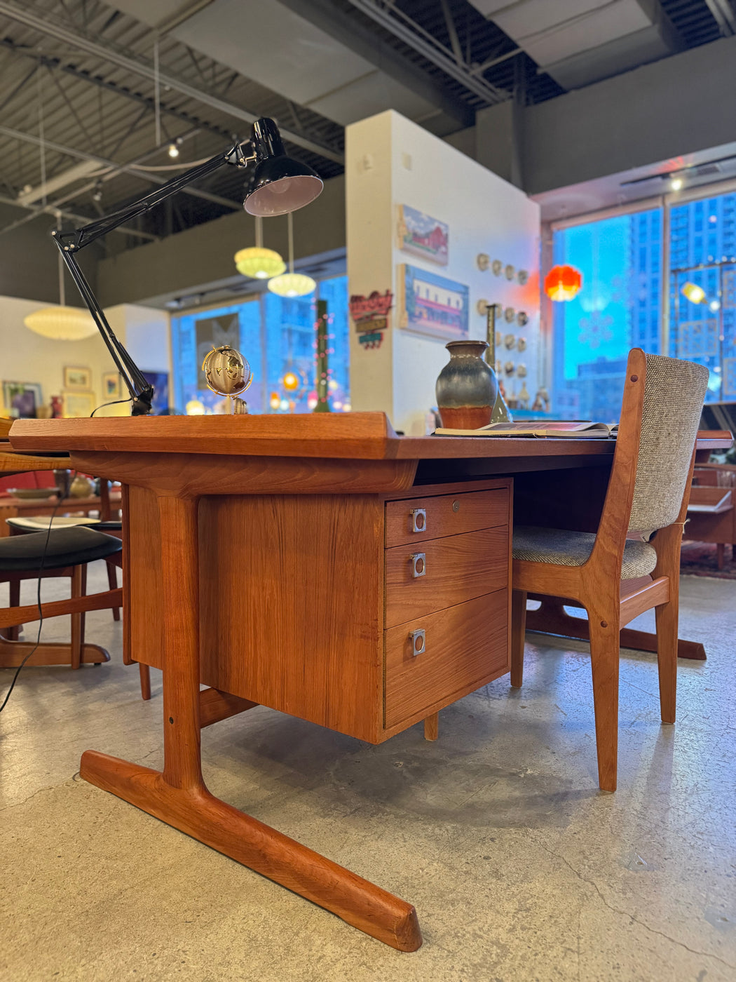 SALE • HP Hansen Teak Executive Desk