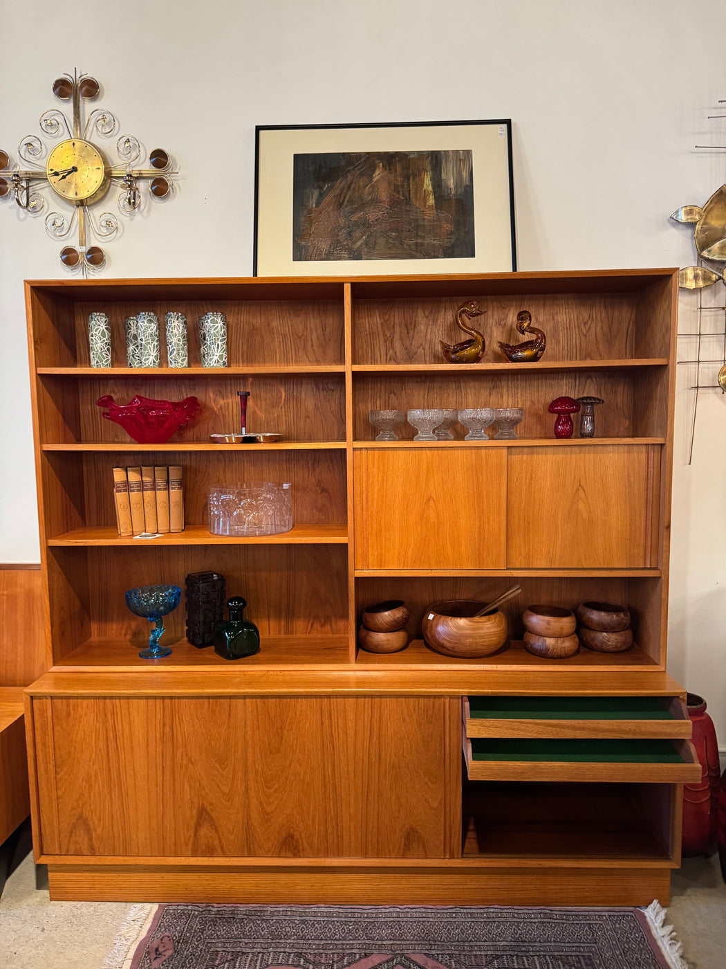 Danish Teak Shelving Unit