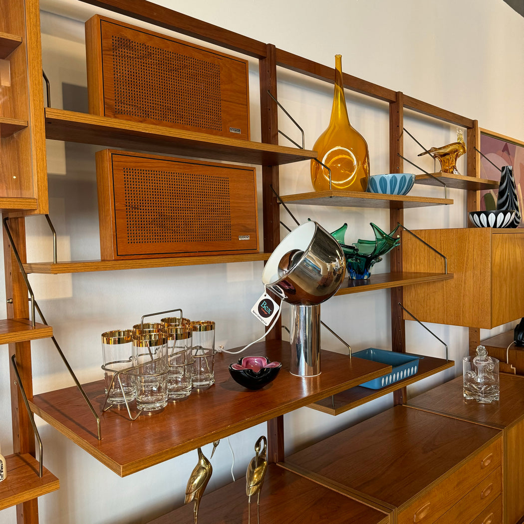 SOLD • PS Systems Teak Wall Unit