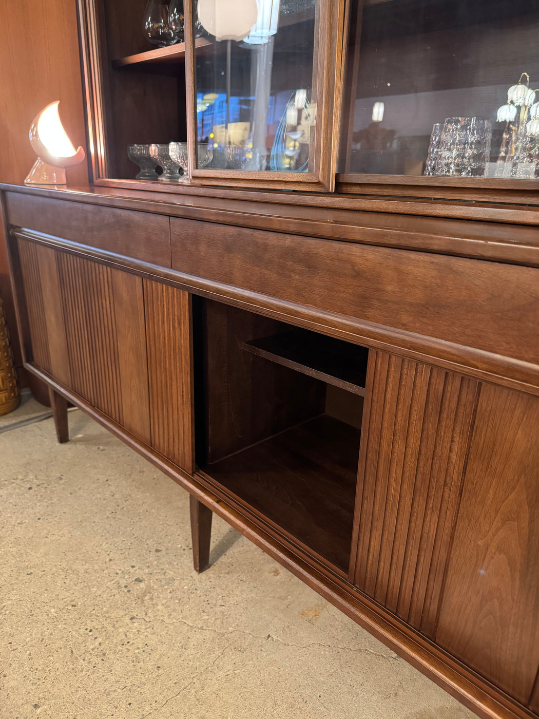 Honderich Walnut Buffet + Hutch