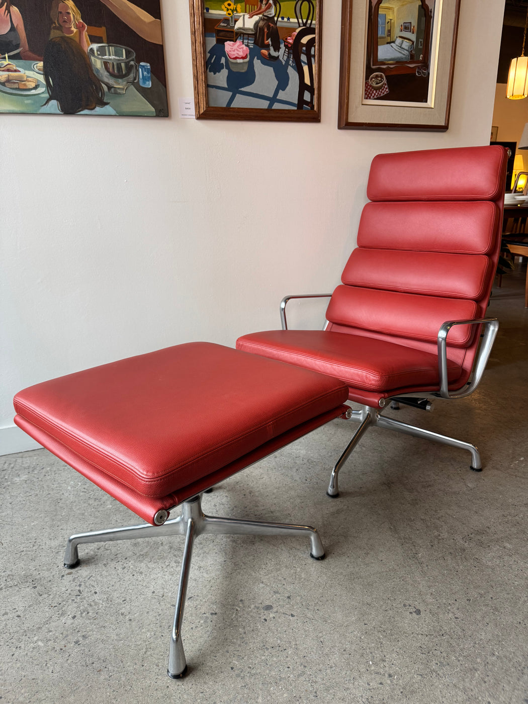 Eames Soft Pad Chair + Ottoman