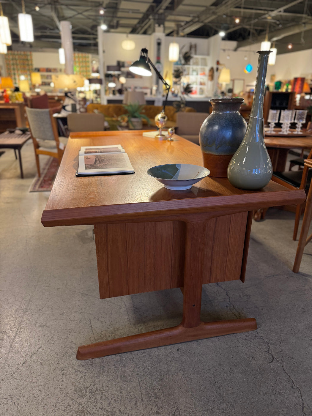 SALE • HP Hansen Teak Executive Desk