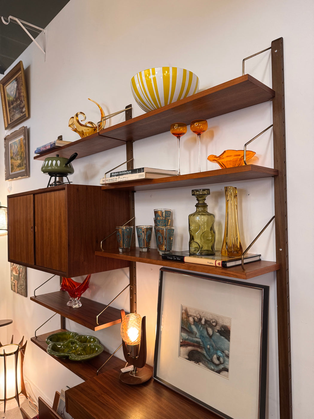 Danish Walnut Wall Unit