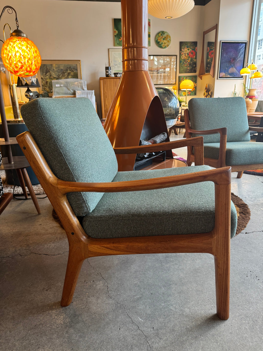 Ole Wanscher Teak Chair Pair