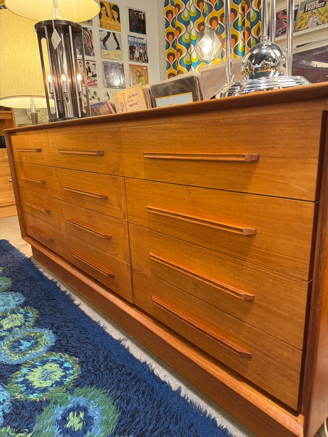12 Drawer Teak Dresser
