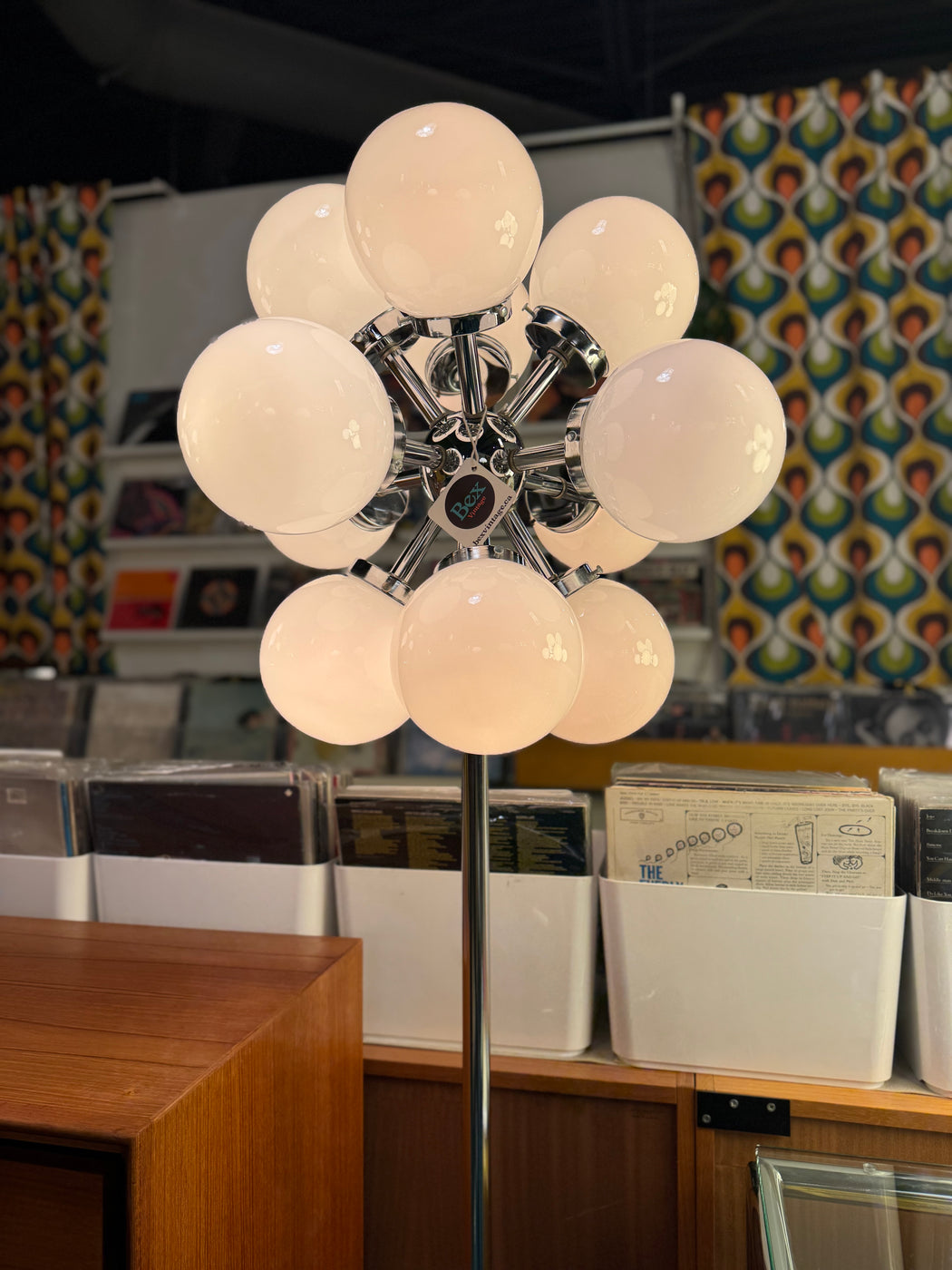 70s Chrome Sputnik Floor Lamp