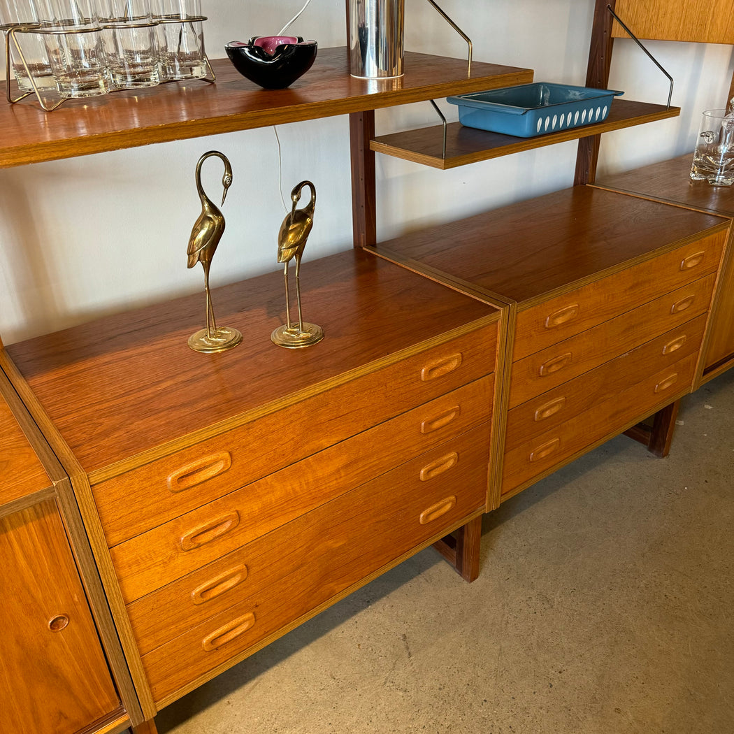 SOLD • PS Systems Teak Wall Unit