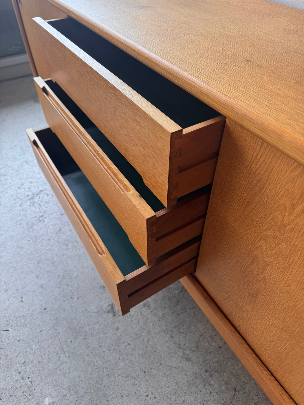 Danish Oak Atomic Credenza