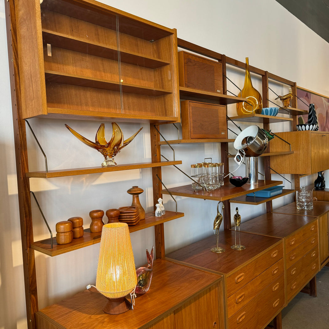 SOLD • PS Systems Teak Wall Unit
