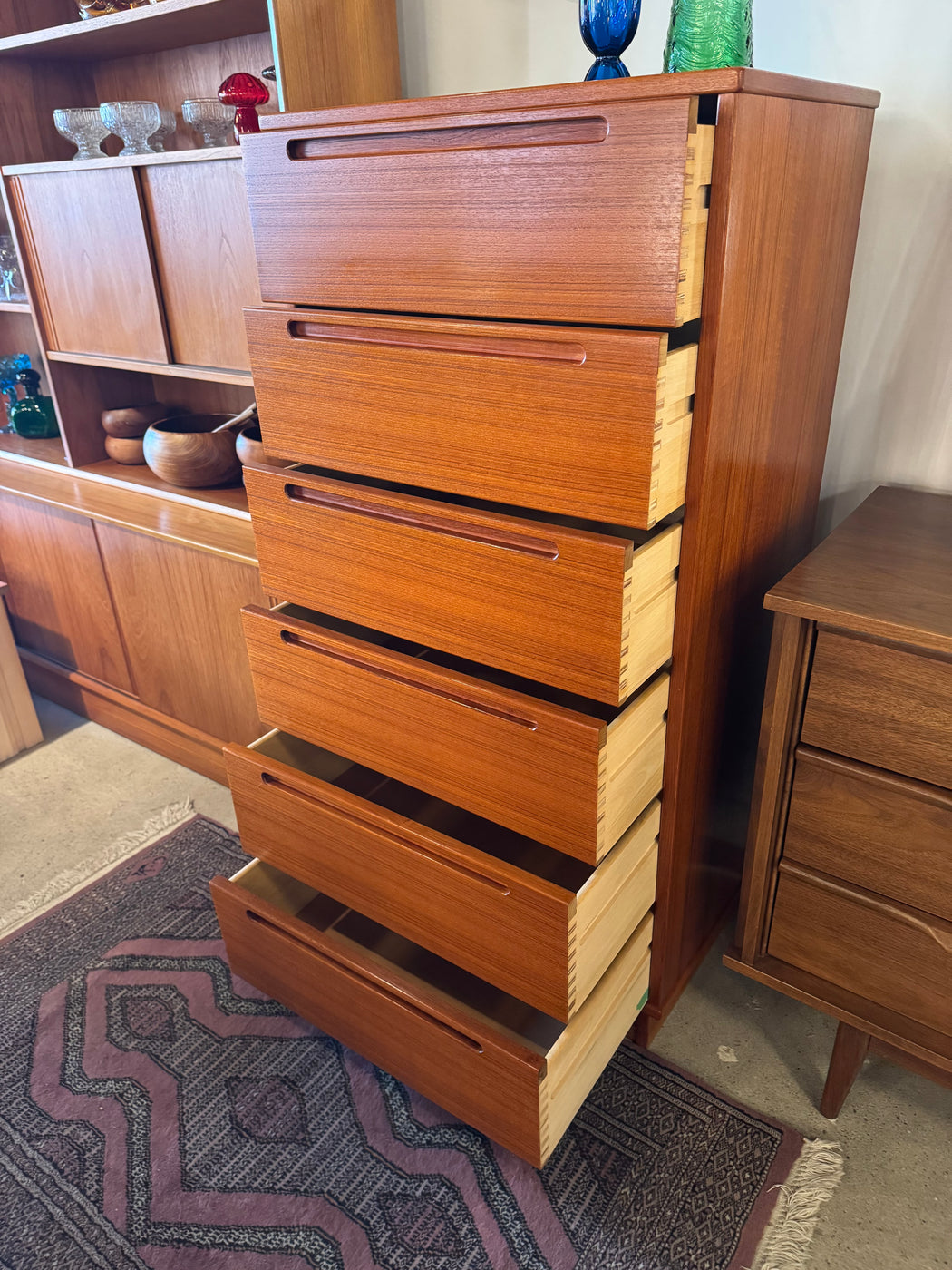 Torring Mobelfabrik Tall Teak Dresser