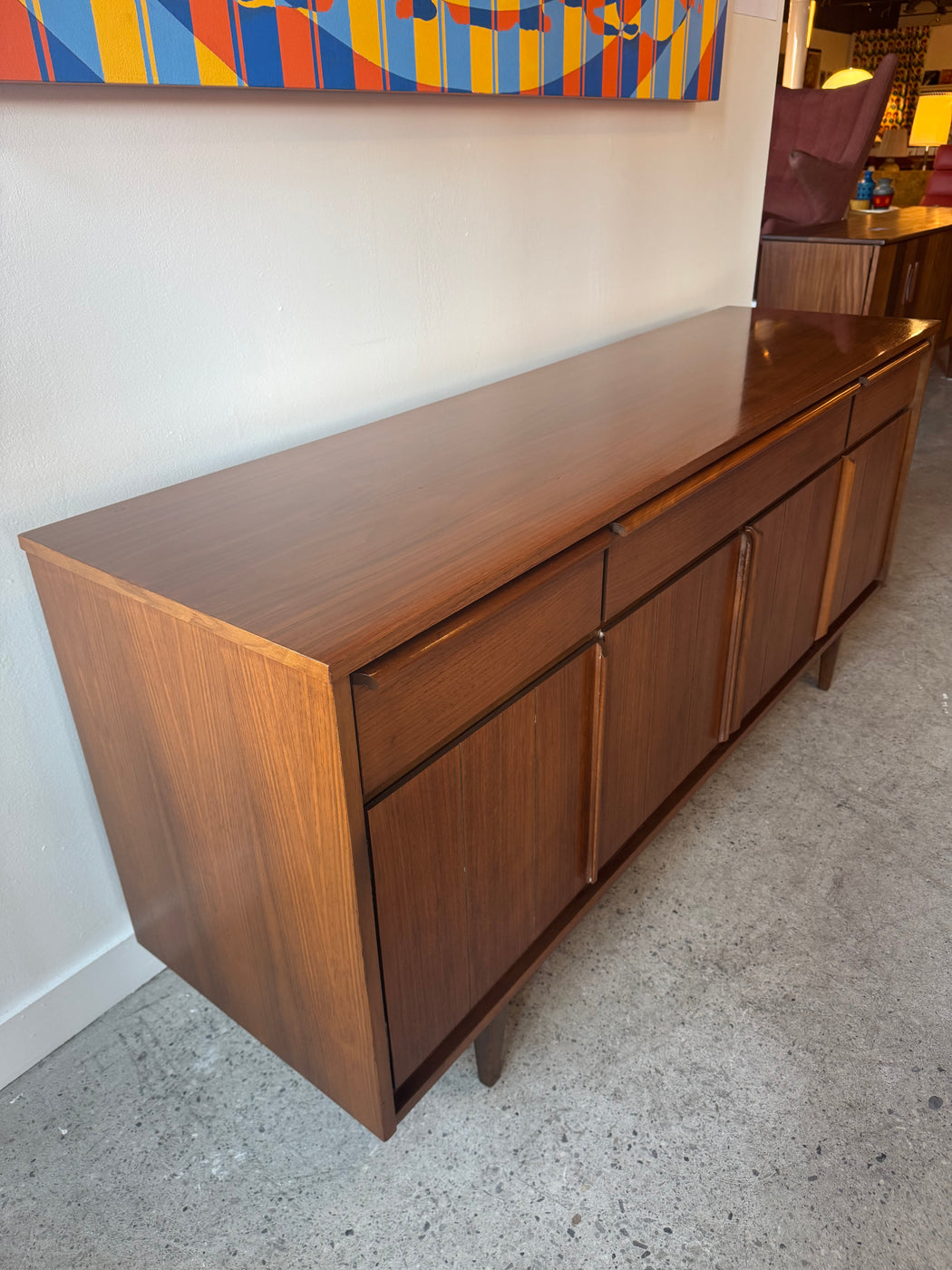 Vintage Walnut Credenza