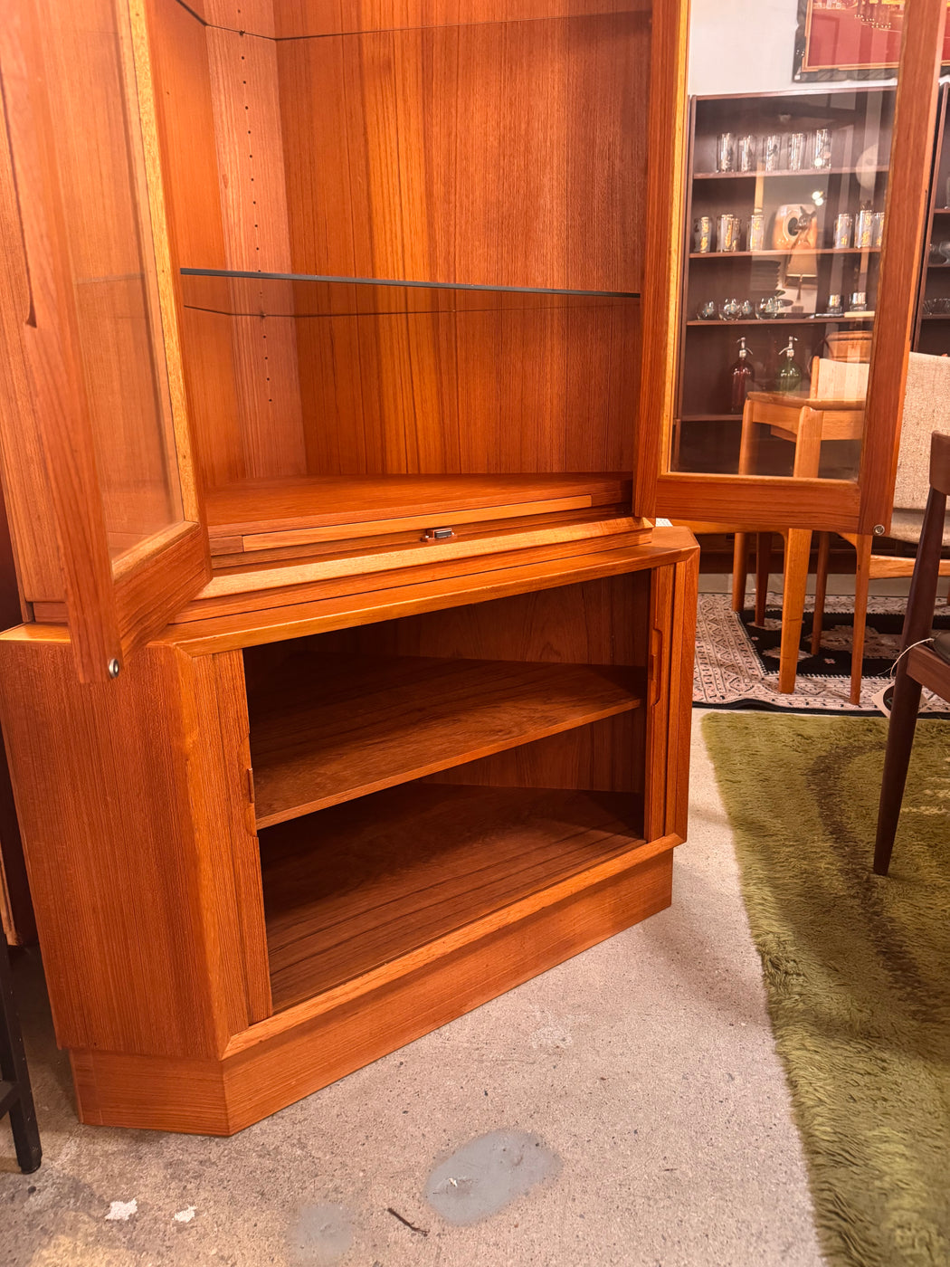 Danish Teak Corner Cabinet