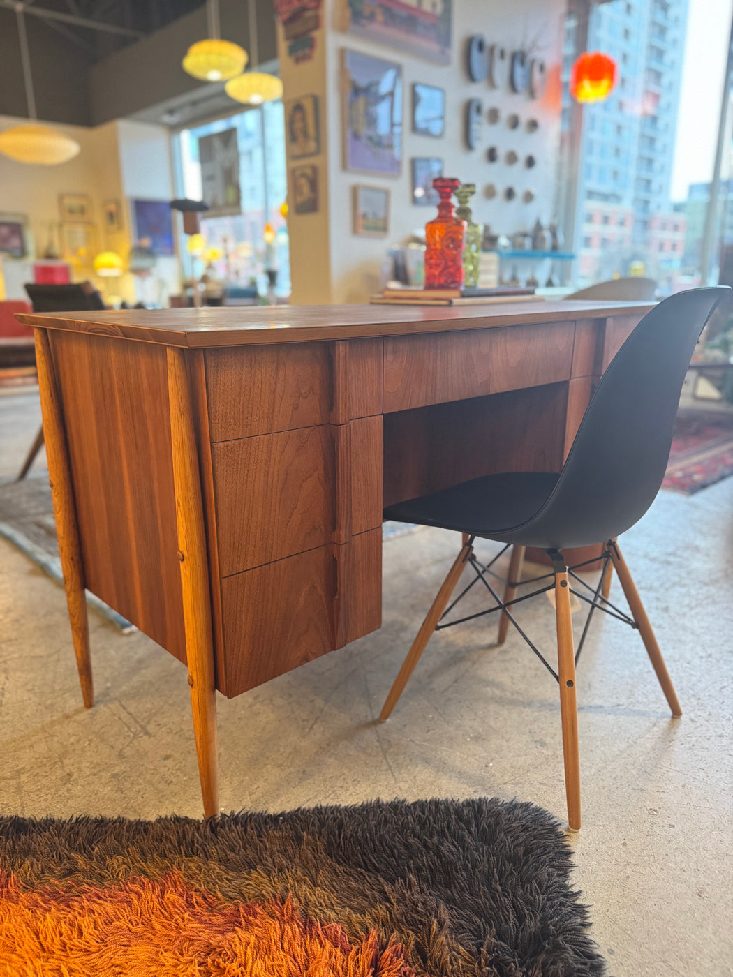 MCM Walnut Desk