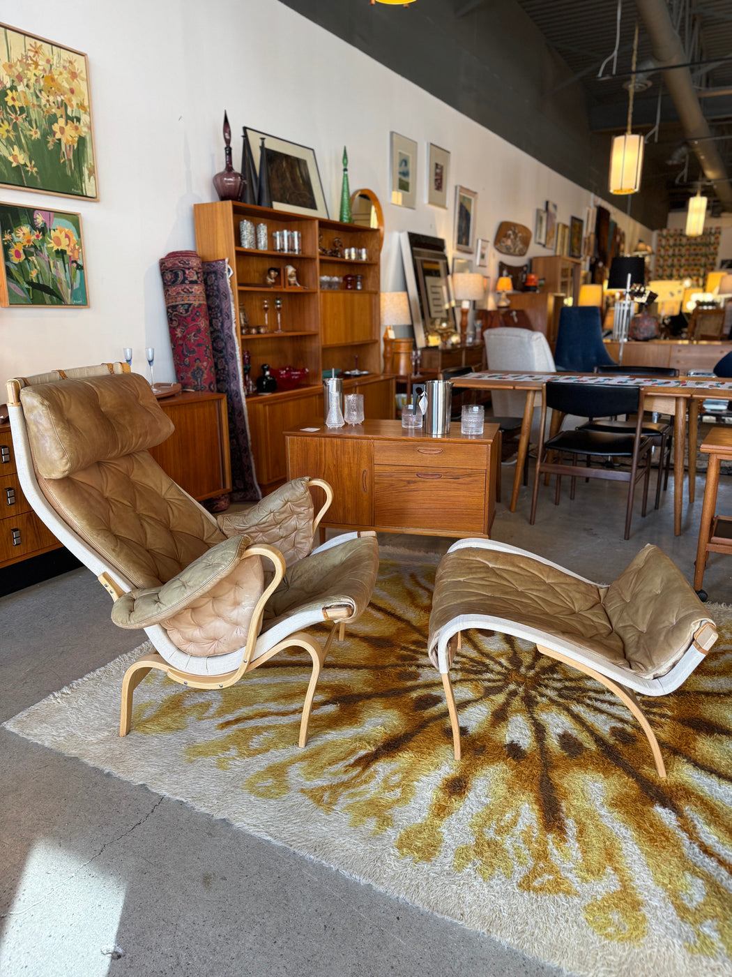 Bruno Mathsson Pernilla Chair + Ottoman