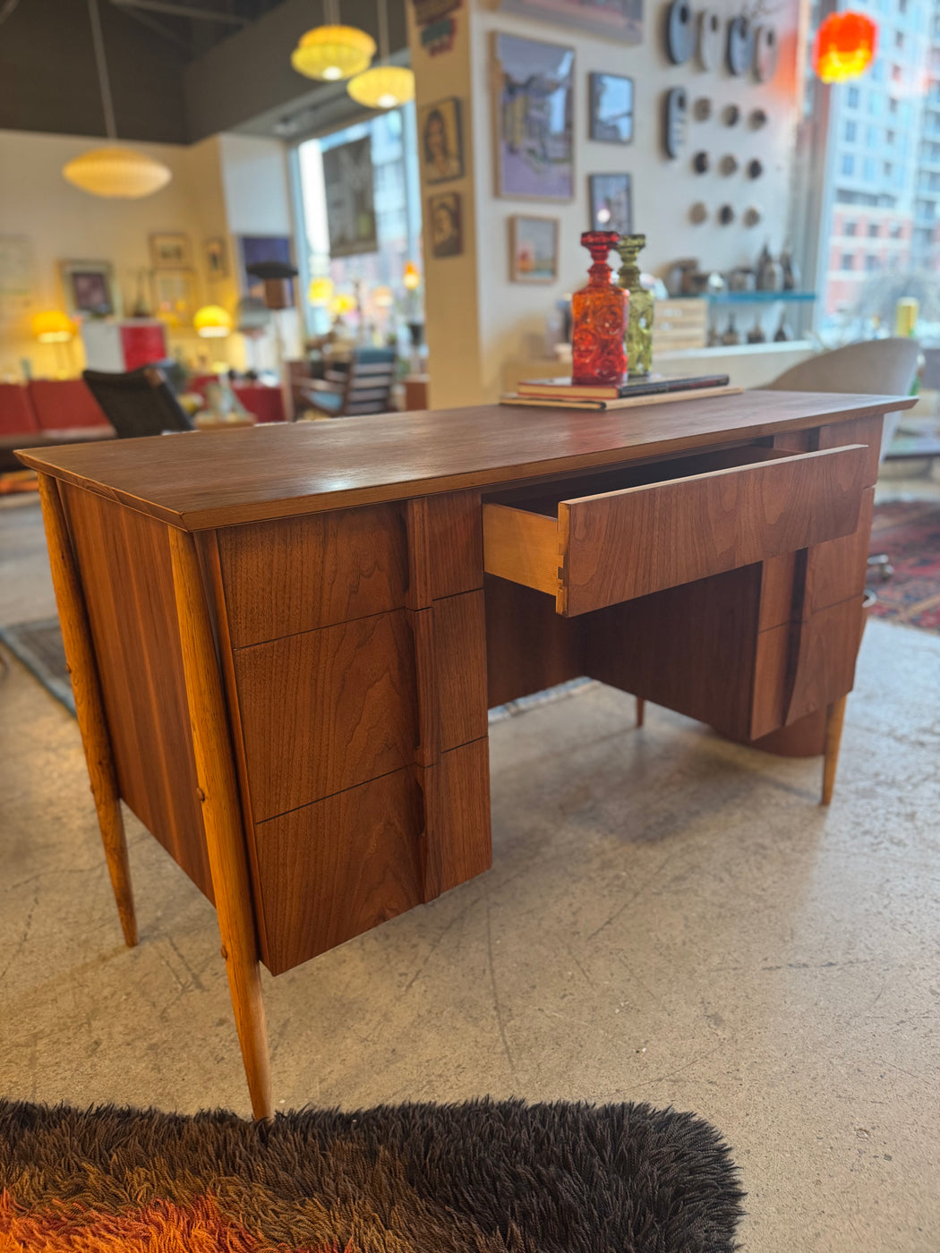 MCM Walnut Desk