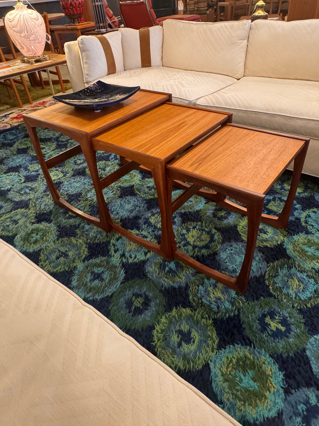 MCM Teak Nesting Tables