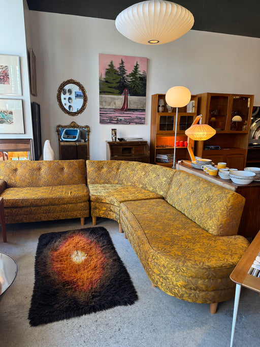 Golden Vintage Sectional Sofa