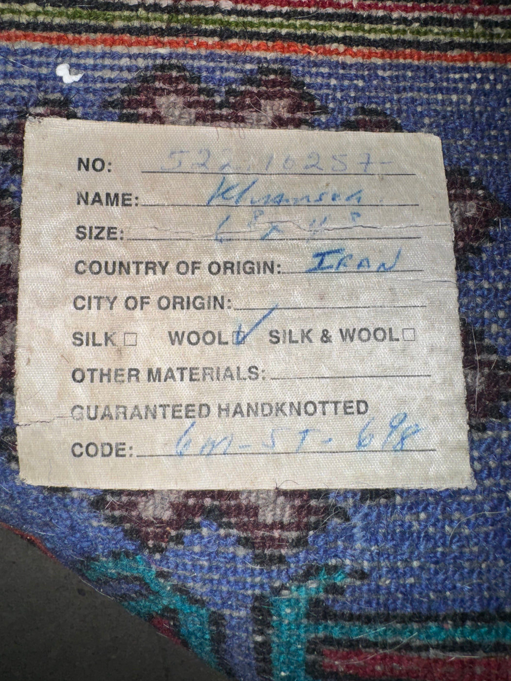 Hand knotted Persian Rug