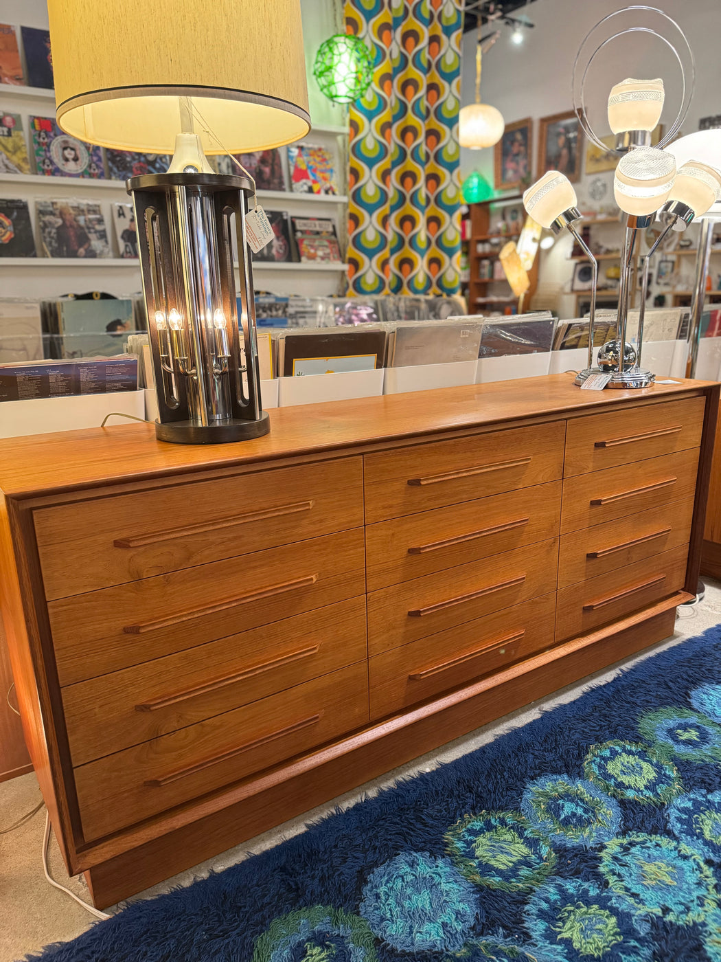 12 Drawer Teak Dresser