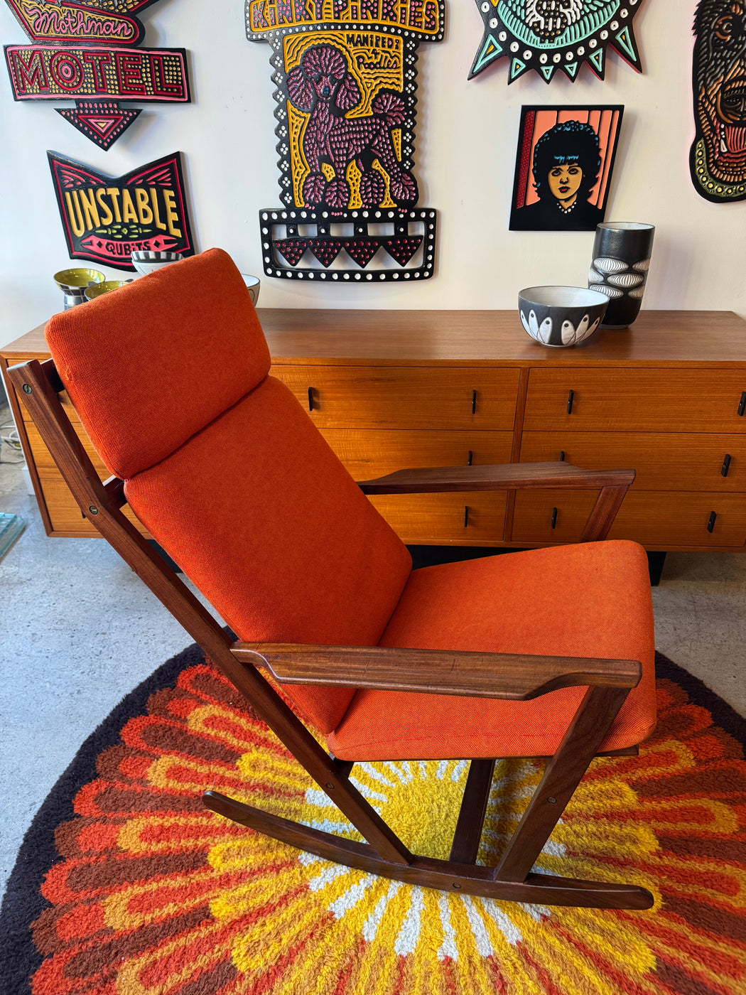 Poul M. Volther for Frem Rojle Rocking Chair