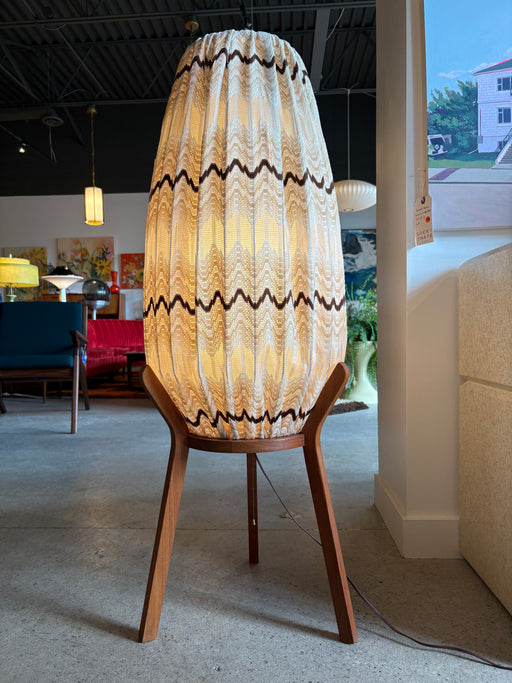 Teak Pod Floor Lamp