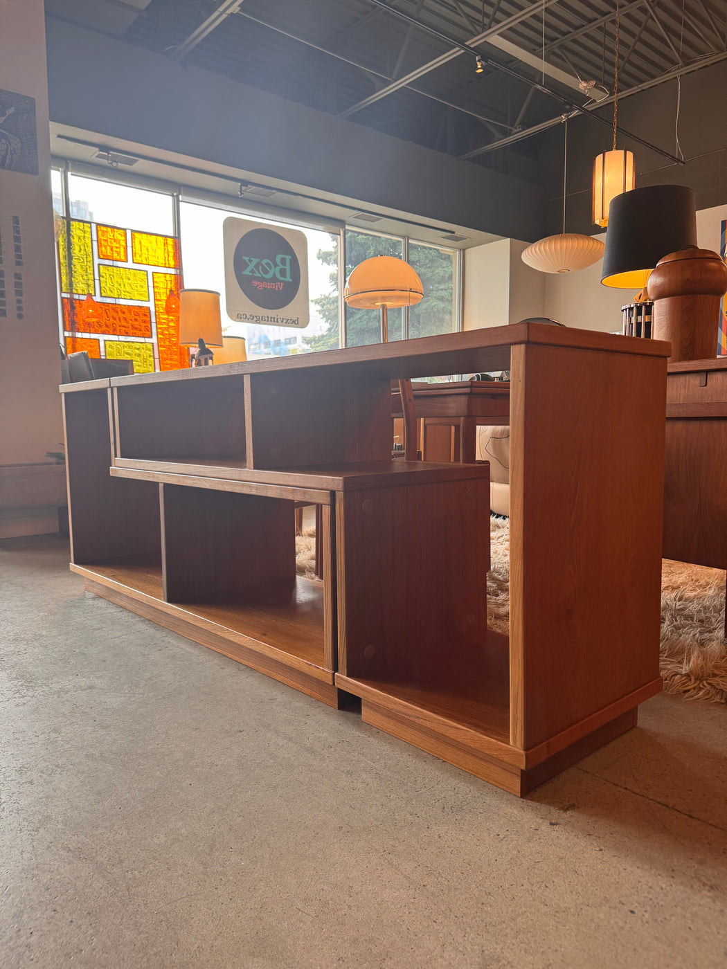 Vintage Extending Teak Shelf